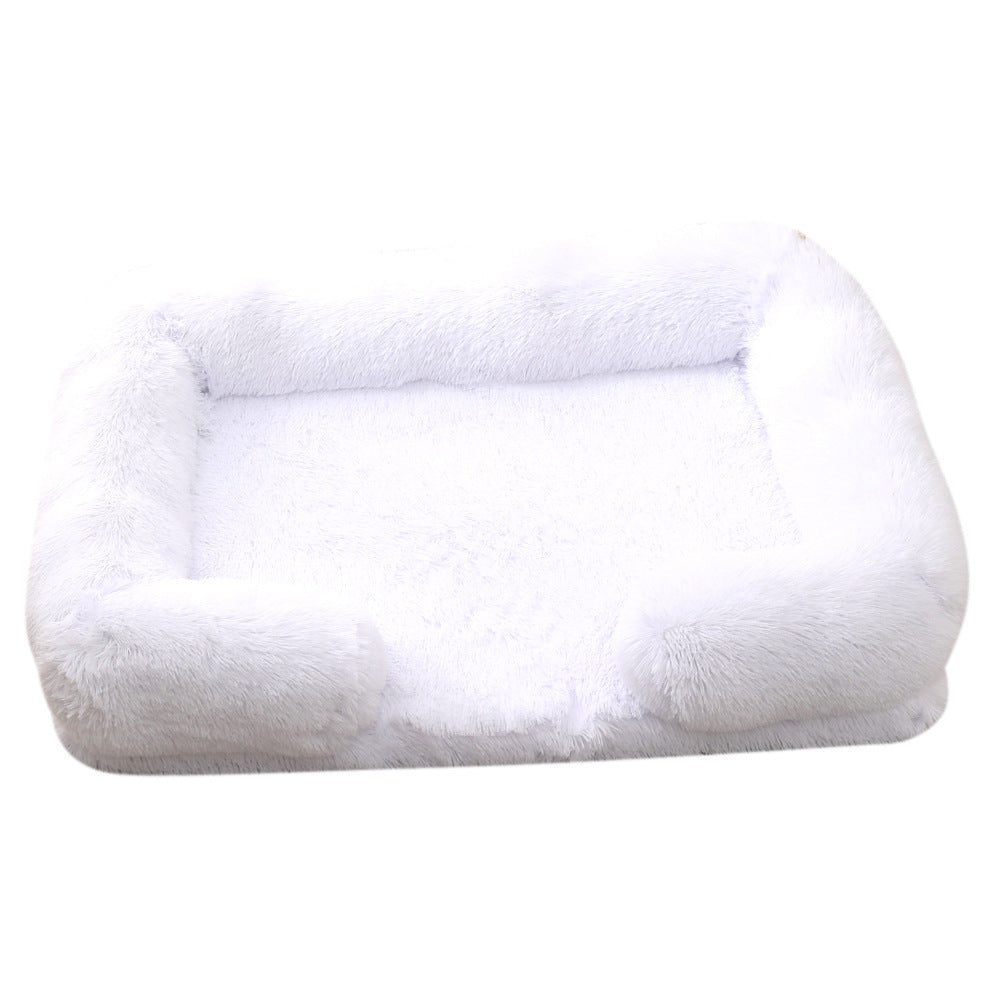Plush Round Pet Haven - Lavish Winter Dog Bed - Woofcuties