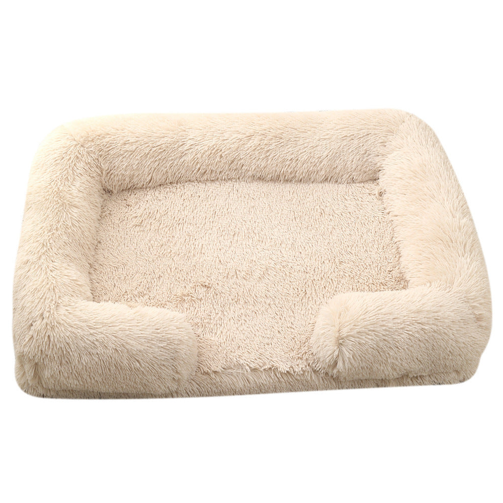 Plush Round Pet Haven - Lavish Winter Dog Bed - Woofcuties