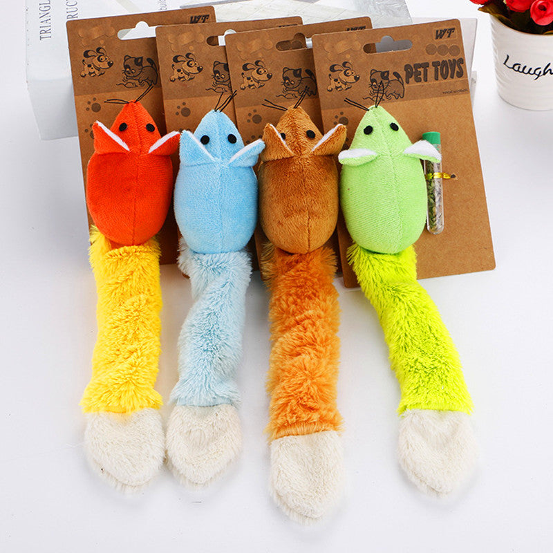 Long Tail Mouse Cat Teaser Toy - Woofcuties