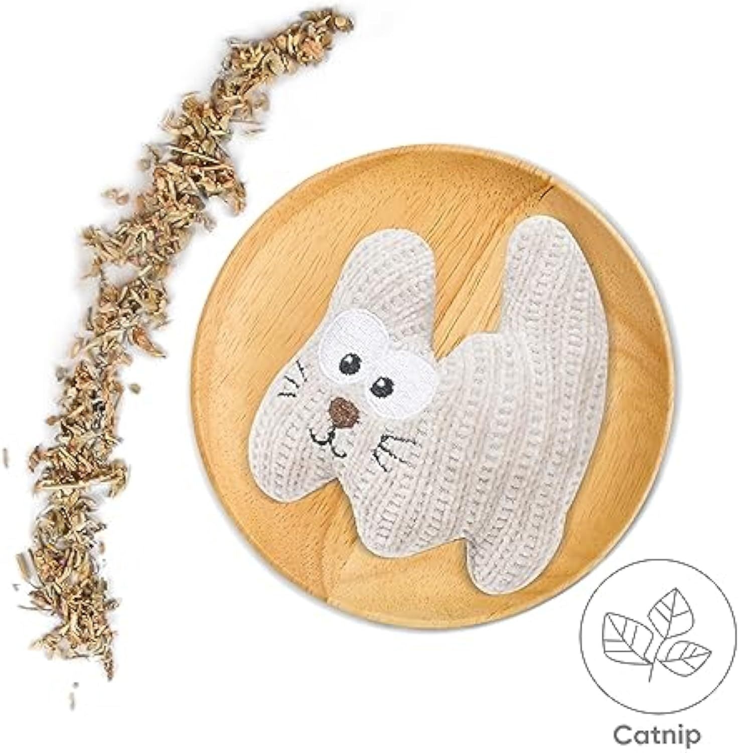 Catnip Plush Rope Chew Toy - Bite-Resistant Teething Toy with Bell - Woofcuties