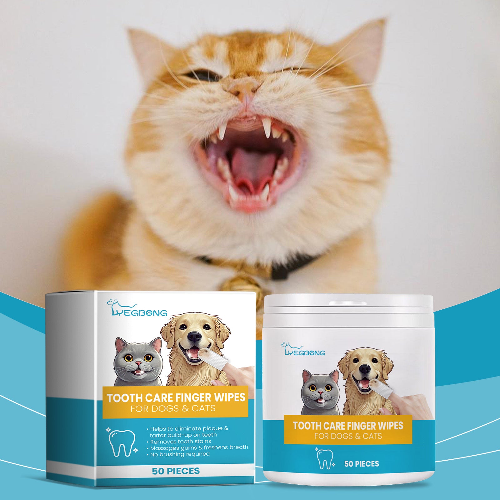 Pet Dental Finger Cots - Premium Teeth Cleaning and Plaque Care - Woofcuties