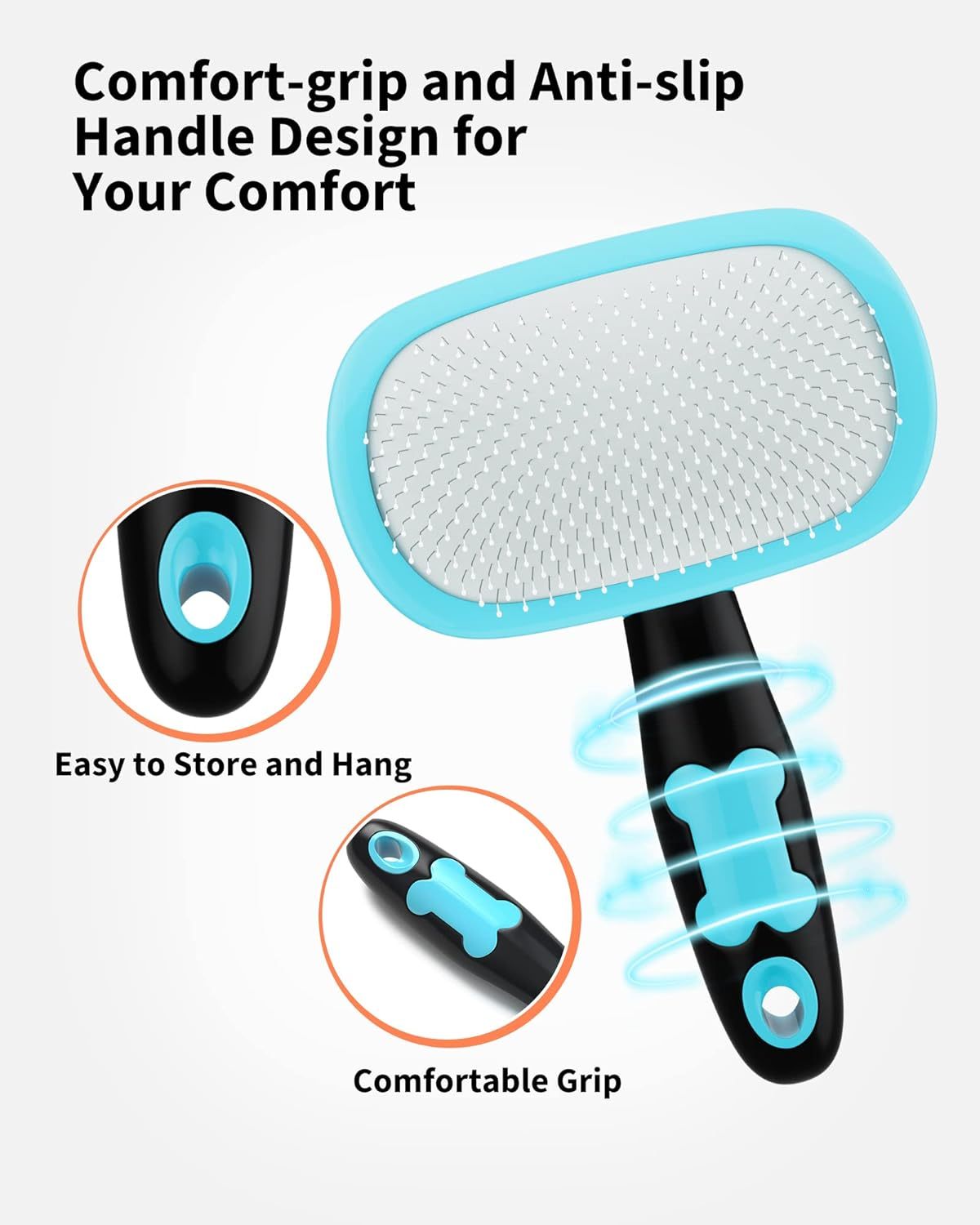 Pet Grooming Brush - Premium Shedding and Cleaning Tool - Woofcuties