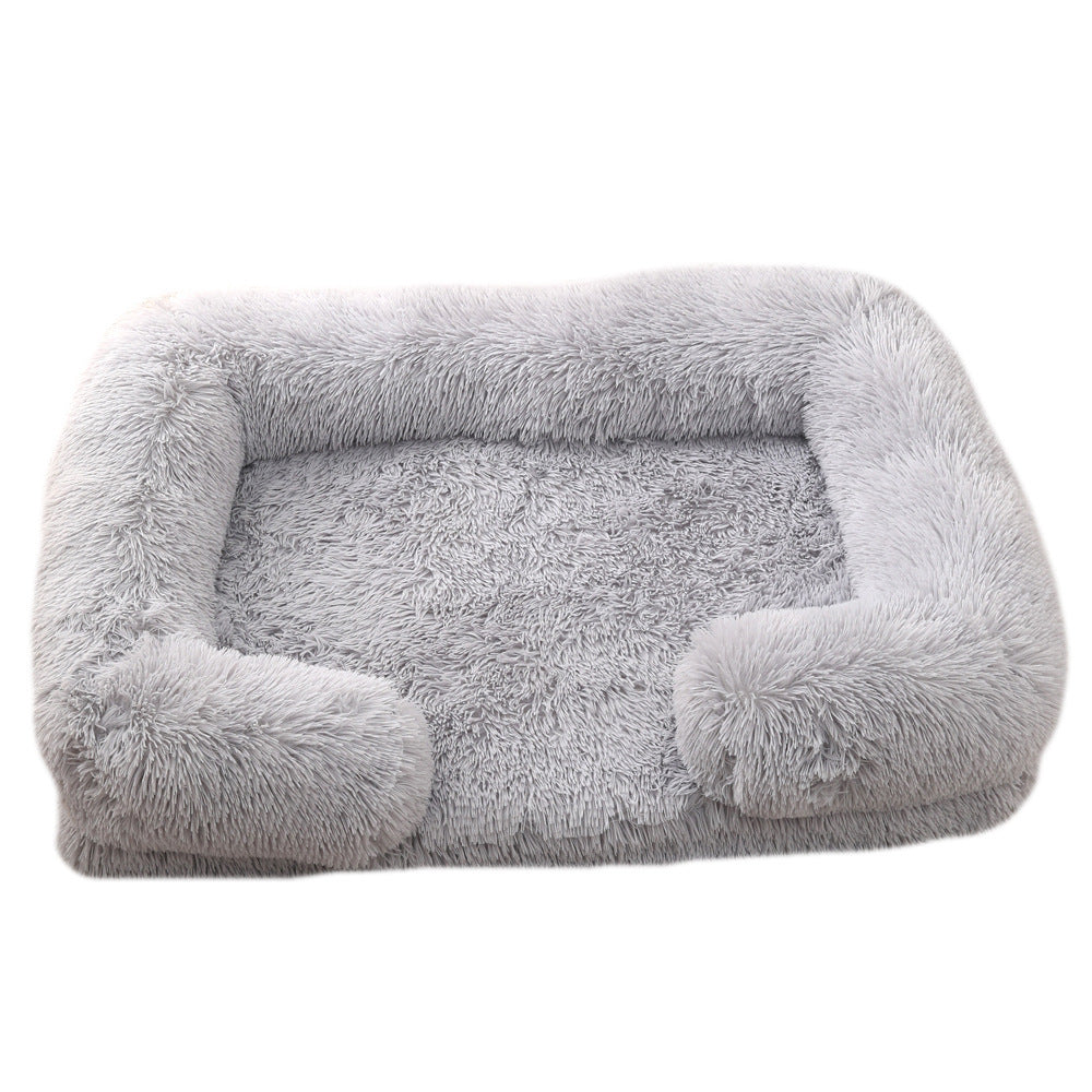 Plush Round Pet Haven - Lavish Winter Dog Bed - Woofcuties