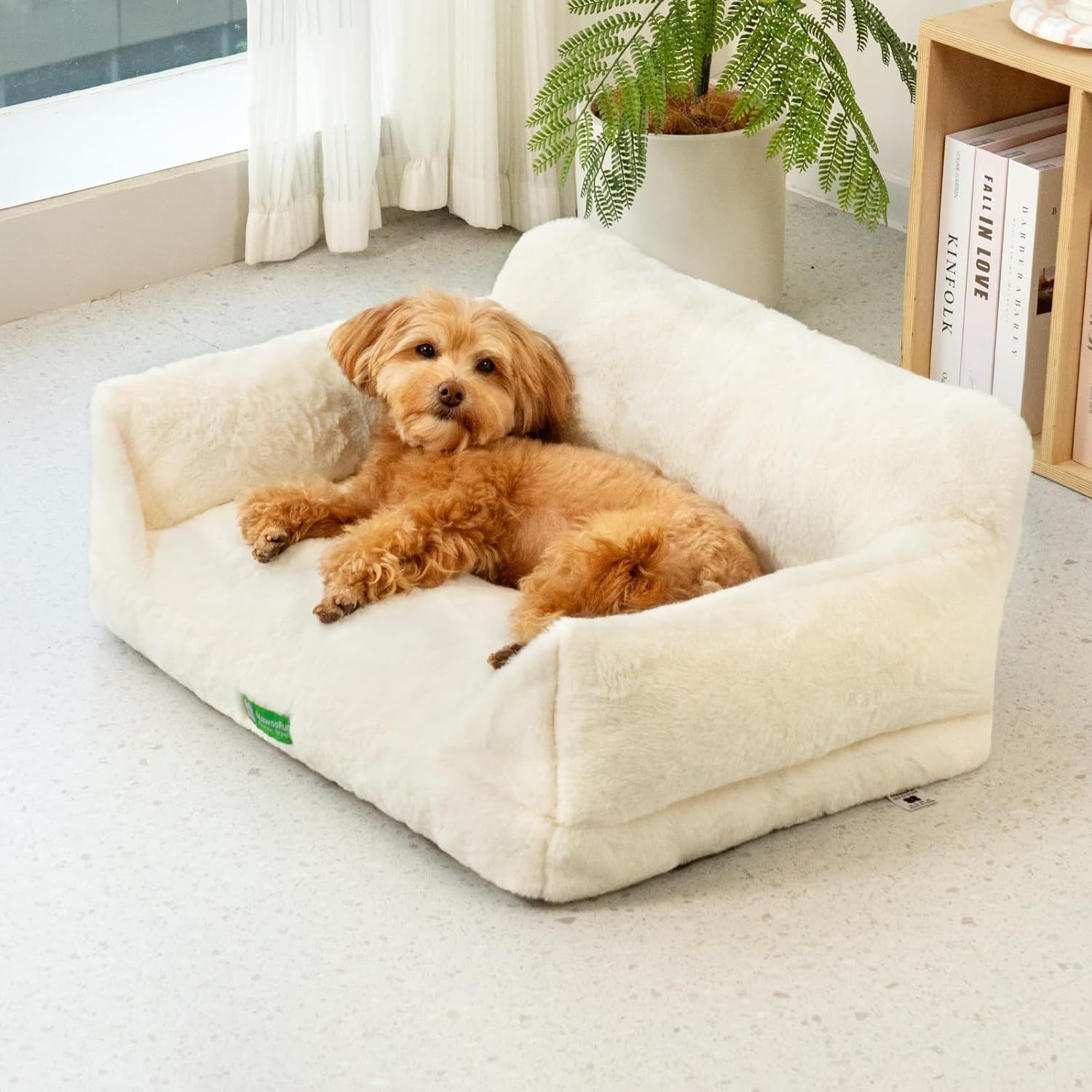 Serene Feline Lounge - Luxuriant Washable Sofa Bed with Stable Base - Woofcuties