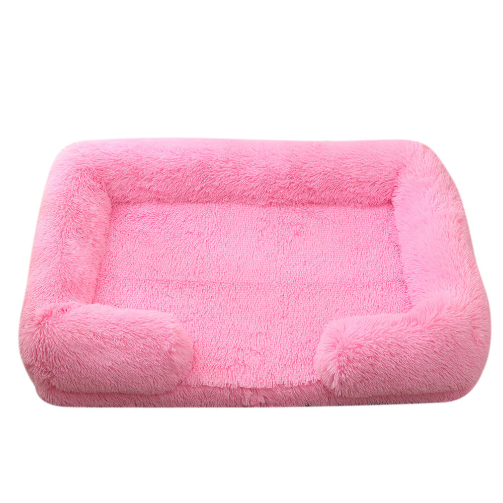 Plush Round Pet Haven - Lavish Winter Dog Bed - Woofcuties