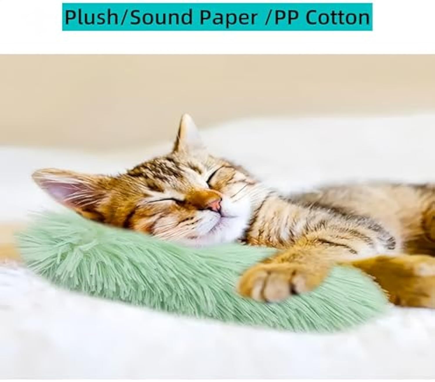 Interactive Cat Pillows - Soft Crinkle Catnip Toys for Indoor Cats - Woofcuties