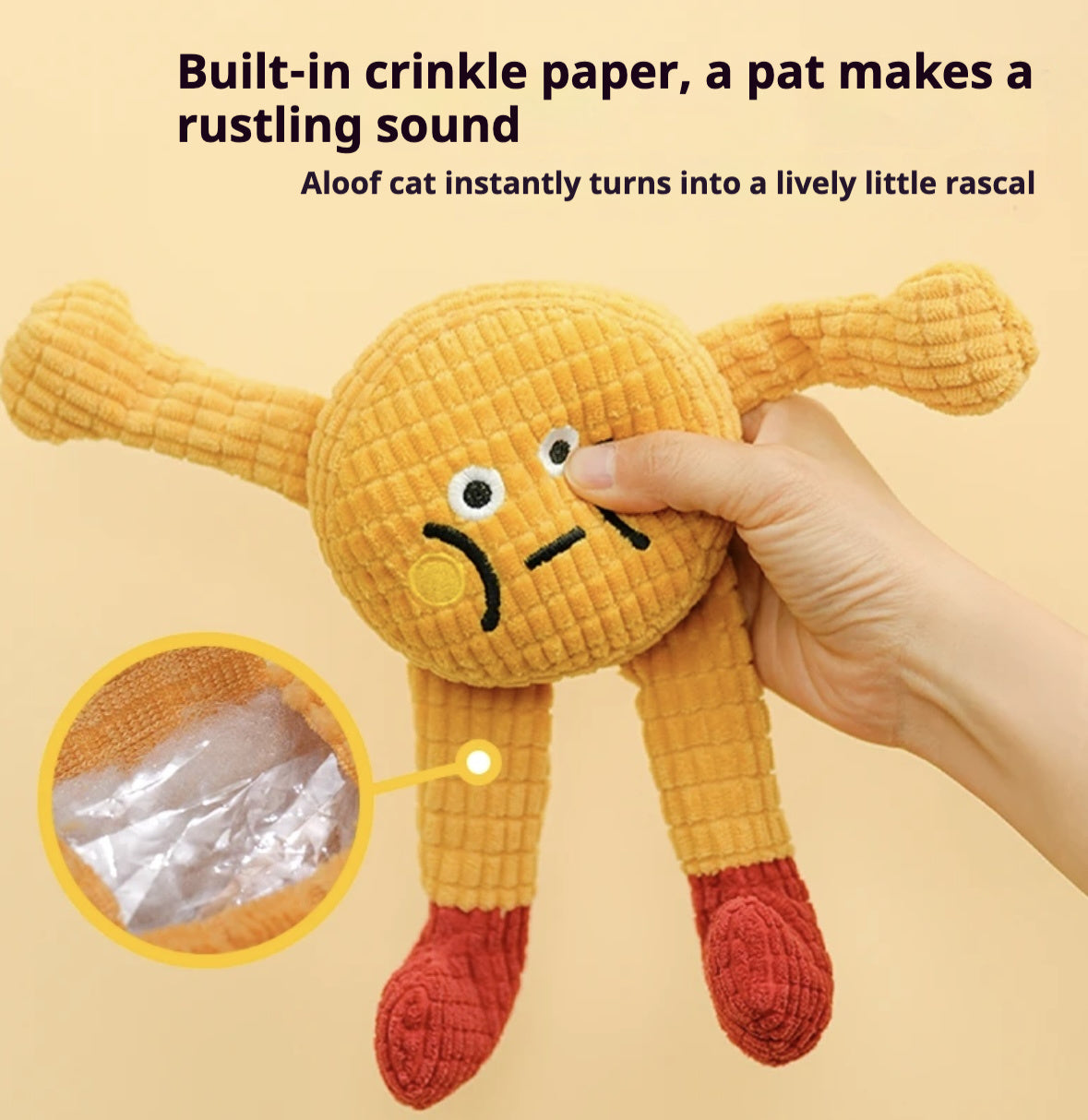 Adorable Squeaky Catnip Toy for Cats and Dogs - Woofcuties