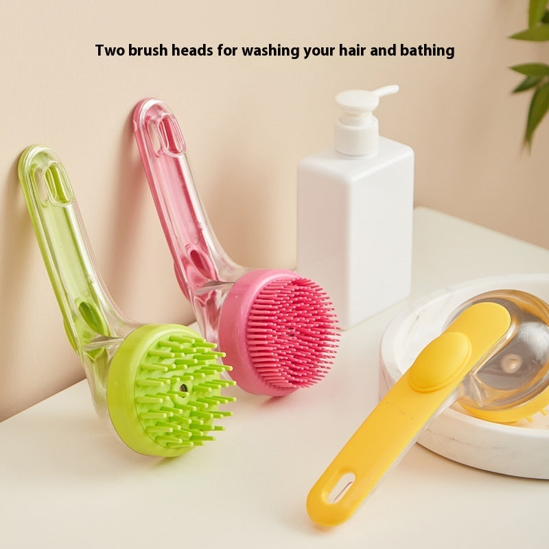 Pet Bath Brush - Premium Long-Handle Grooming and Cleaning Tool - Woofcuties