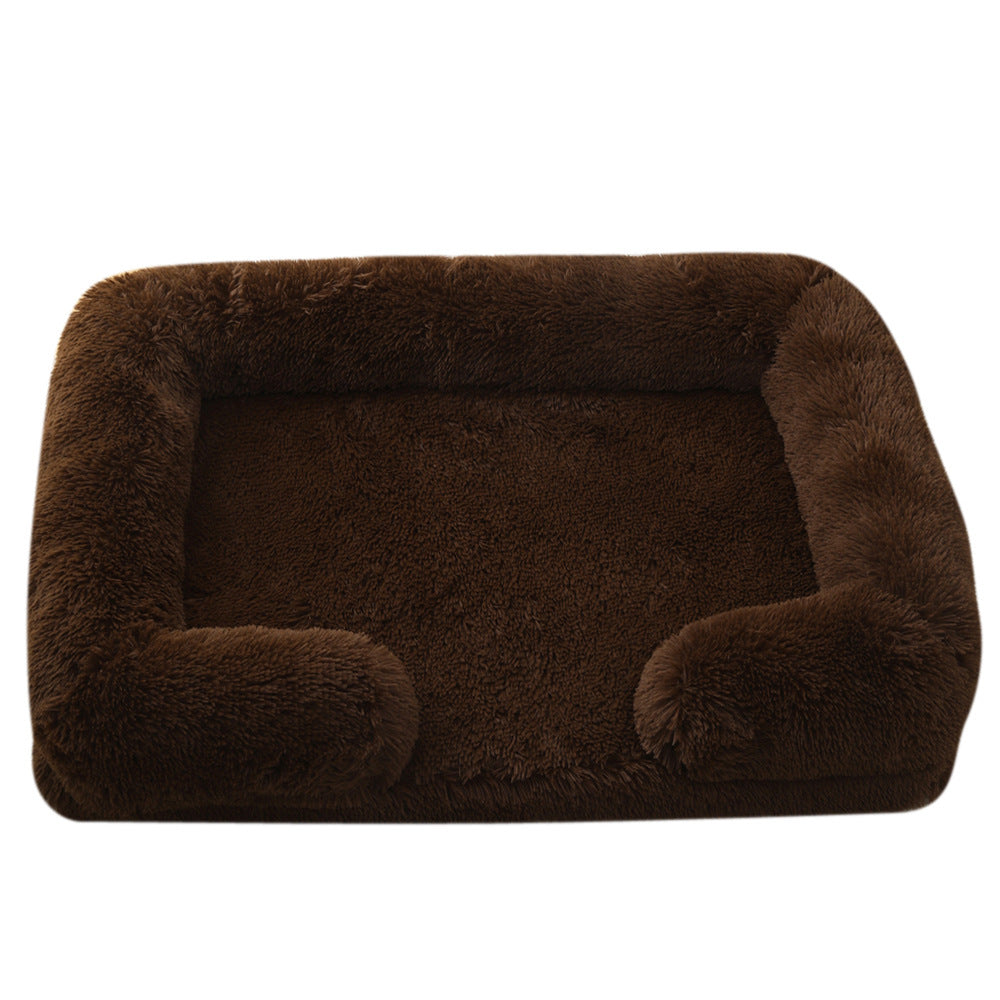 Plush Round Pet Haven - Lavish Winter Dog Bed - Woofcuties