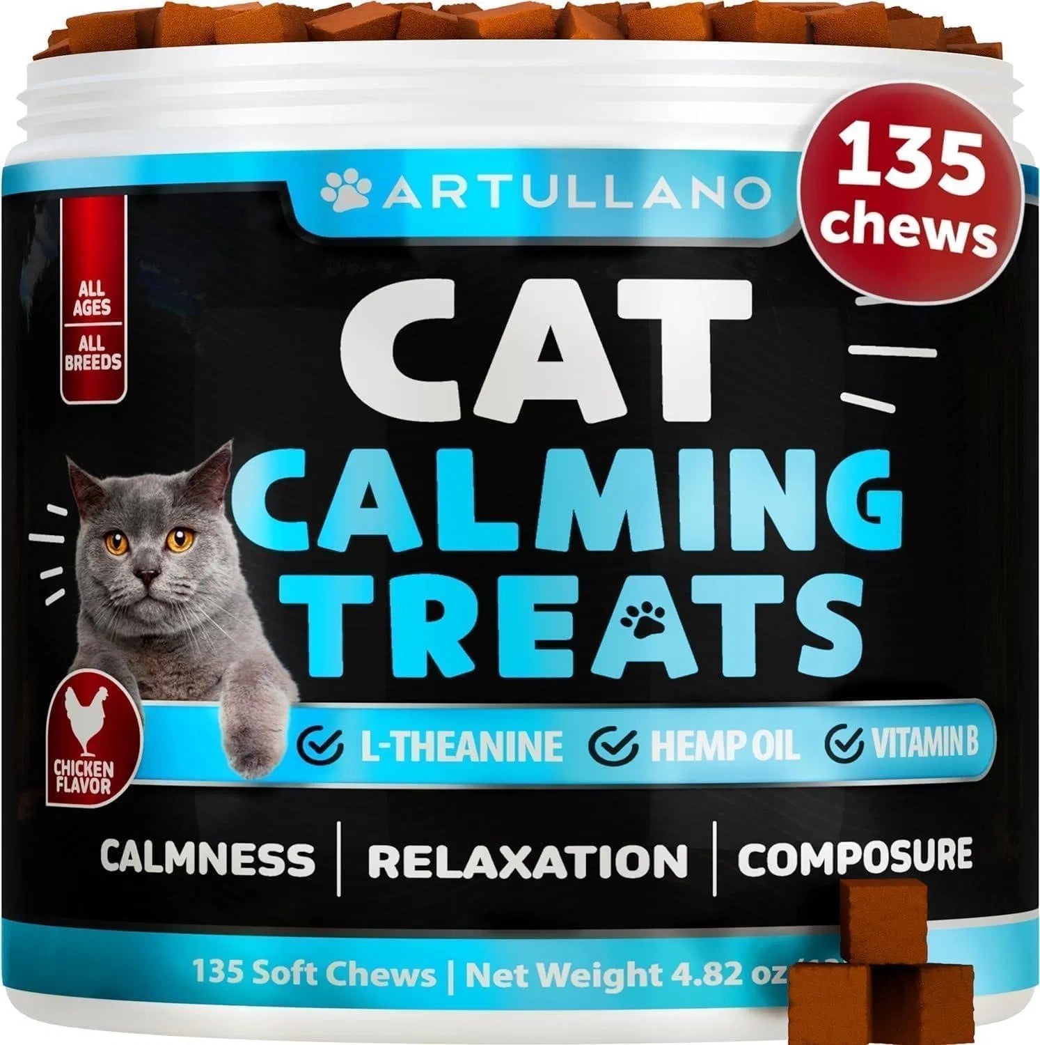 Premium Hemp Serenity Treats - Stress Relief with Melatonin - Woofcuties