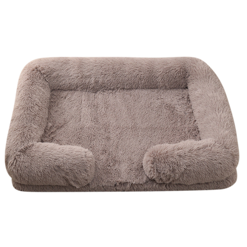 Plush Round Pet Haven - Lavish Winter Dog Bed - Woofcuties