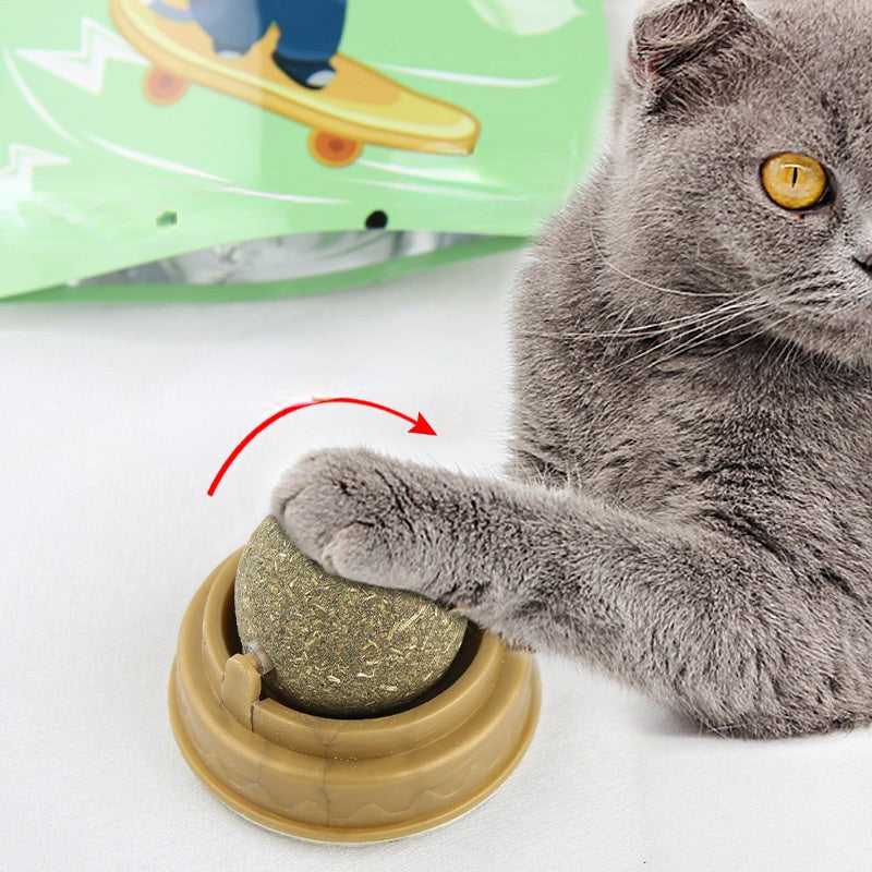 Catnip Balls - Rotary Molar Teeth Cleaning Cat Treats - Woofcuties