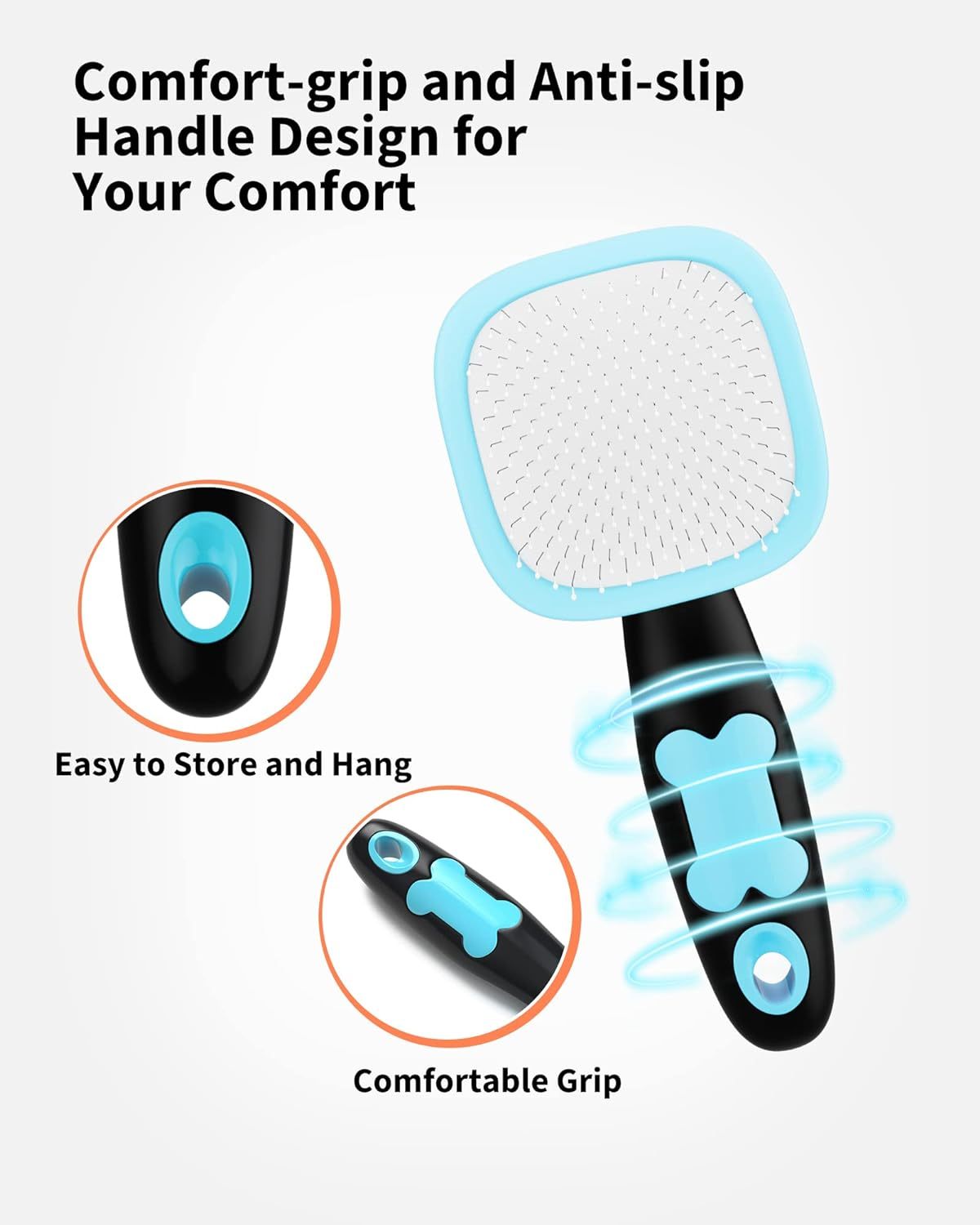 Pet Grooming Brush - Premium Shedding and Cleaning Tool - Woofcuties