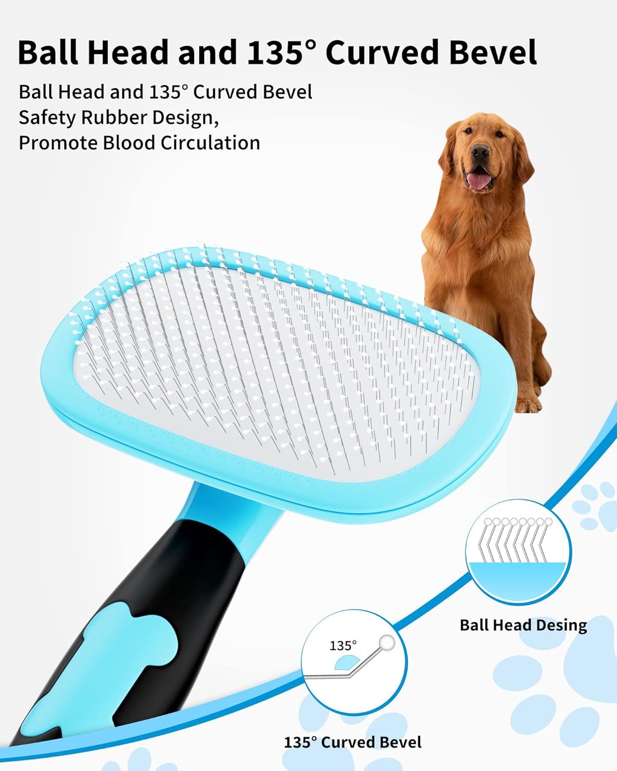 Pet Grooming Brush - Premium Shedding and Cleaning Tool - Woofcuties