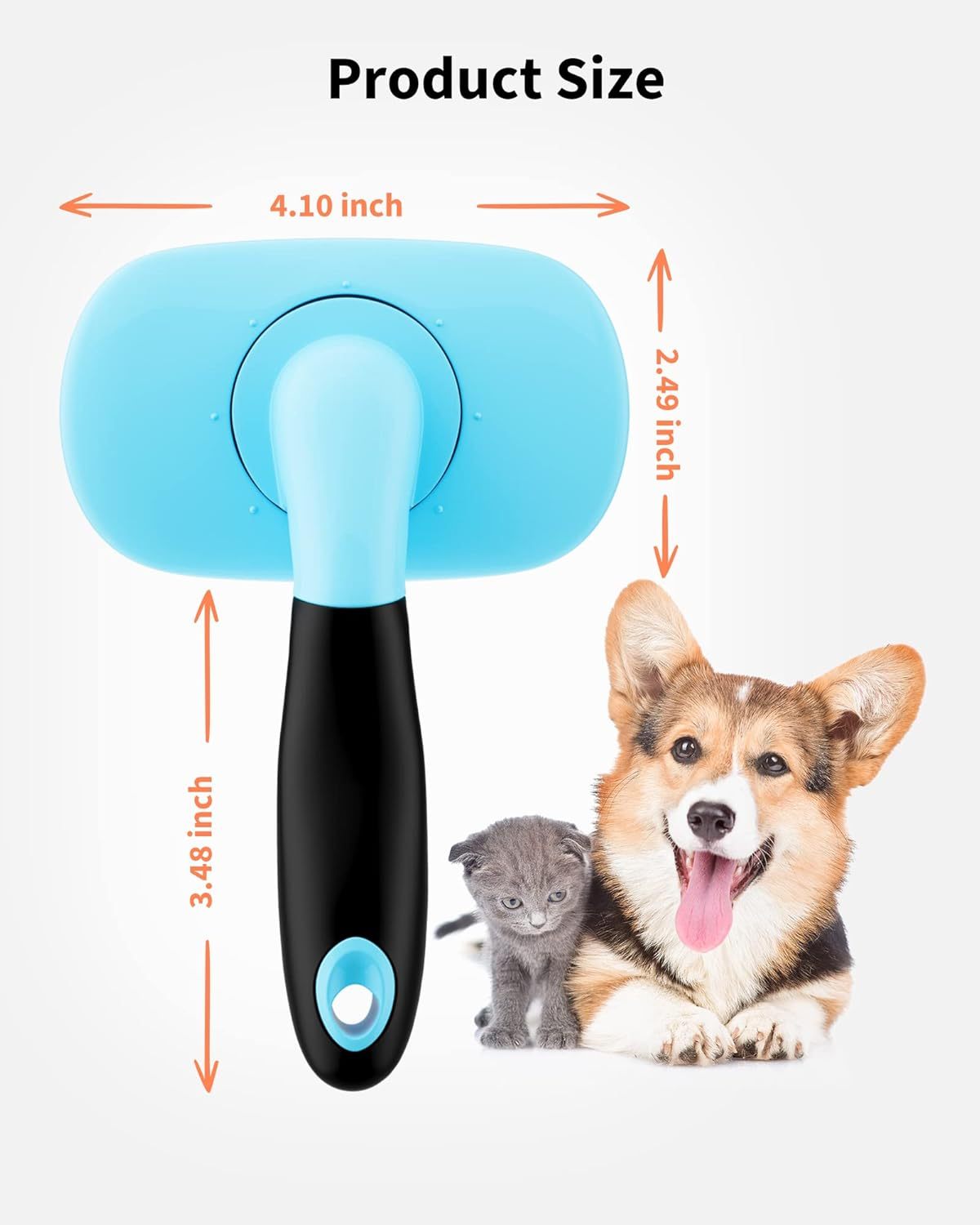 Pet Grooming Brush - Premium Shedding and Cleaning Tool - Woofcuties