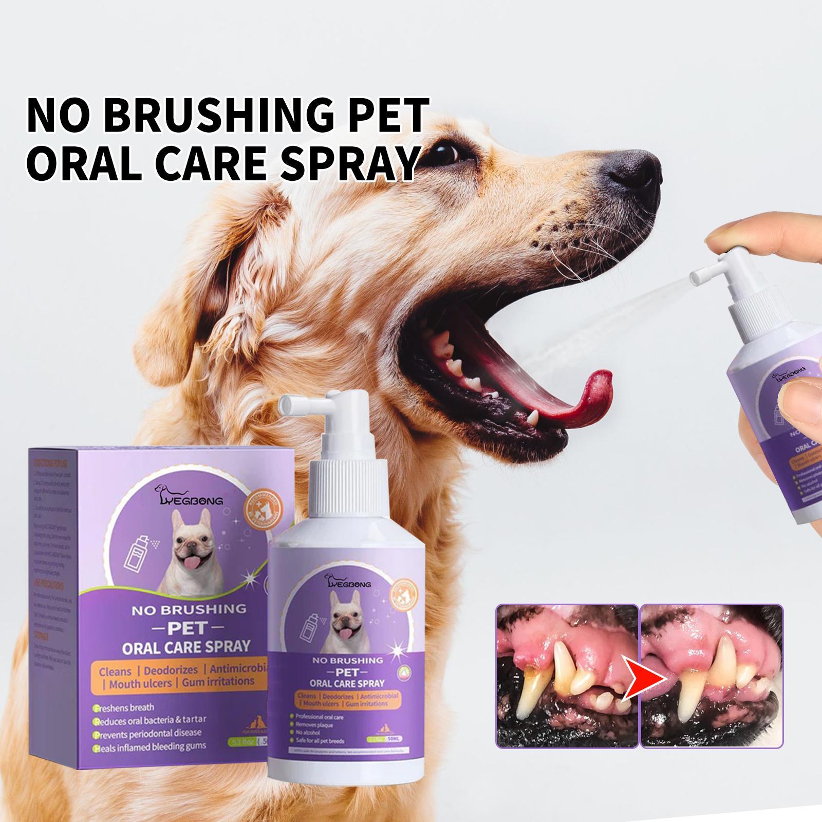 Premium Oral Care for Pets - Teeth Cleaning Spray for Pets - Woofcuties