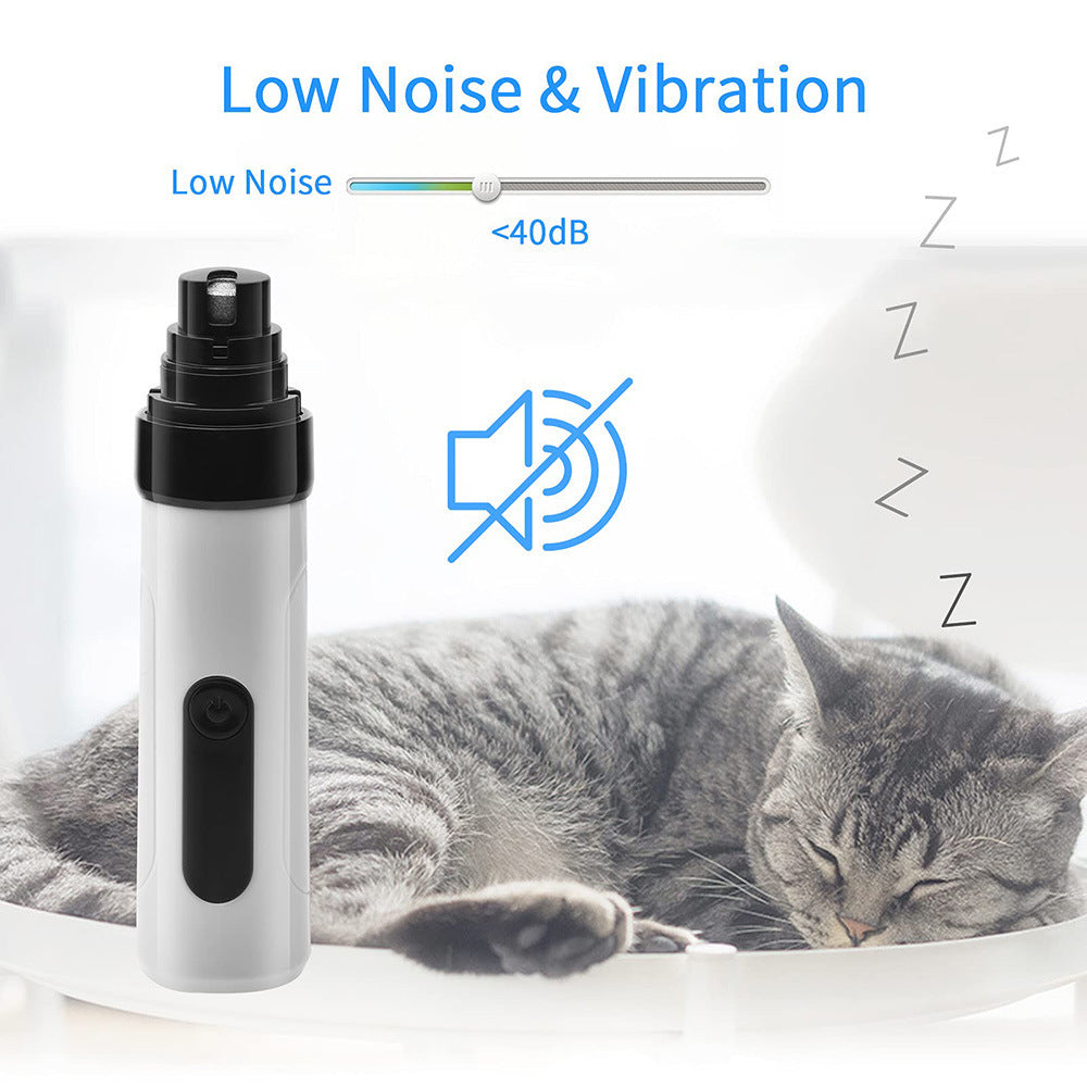 Electric Nail Clippers & Grinder - Premium Rechargeable Pet Grooming Tool - Woofcuties