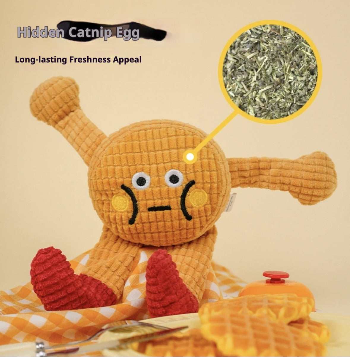 Adorable Squeaky Catnip Toy for Cats and Dogs - Woofcuties
