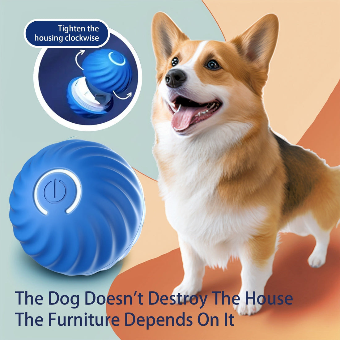 Interactive Bouncing Ball for Dogs: Smart, Rechargeable Fun with Minimal Noise