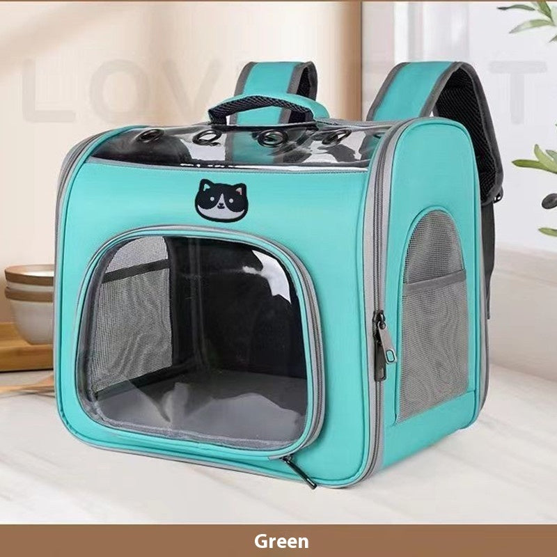 Luxuriant Spacious See-Through Pet Carrier - Woofcuties