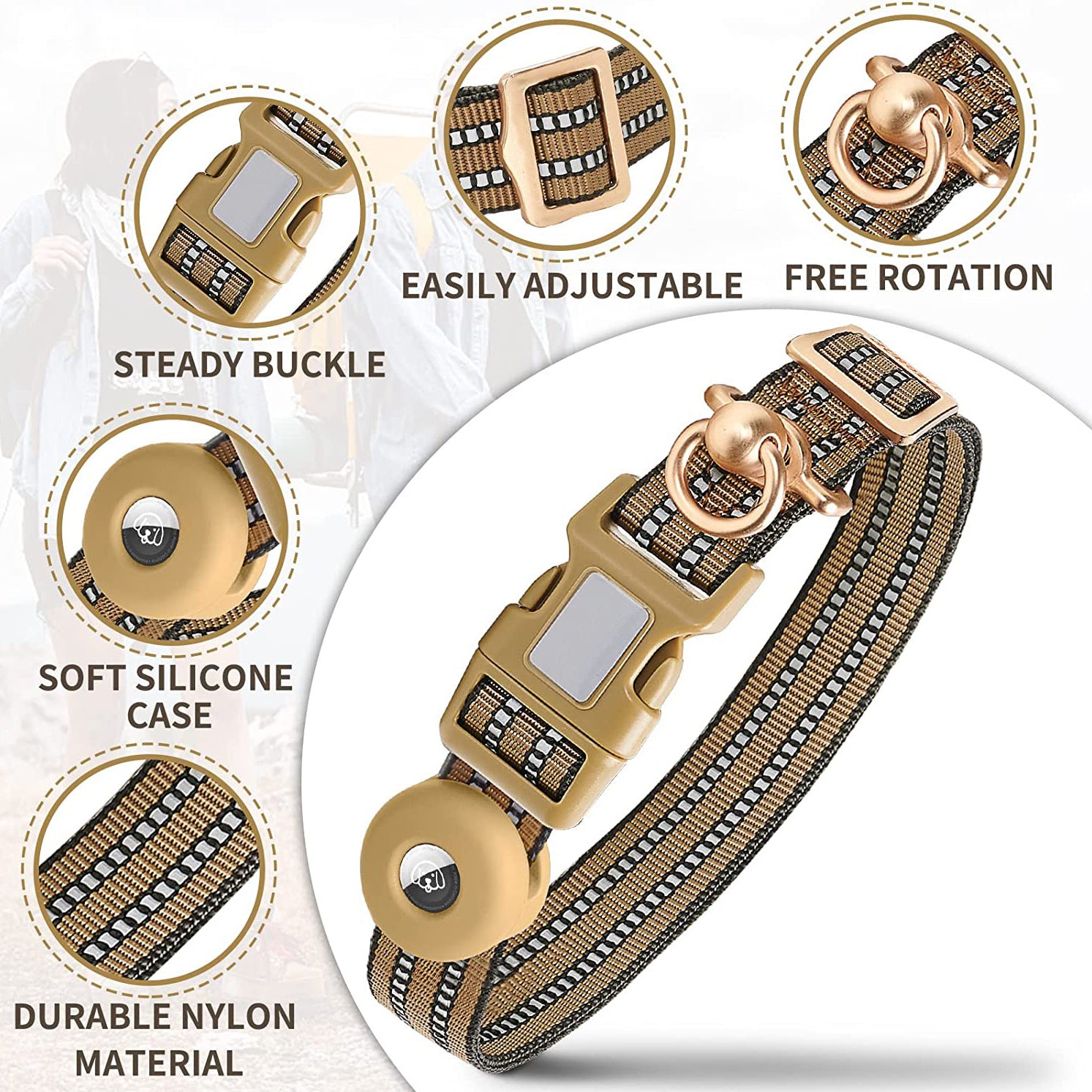 SecureFit Anti-Lost Silicone Pet Collar - Woofcuties