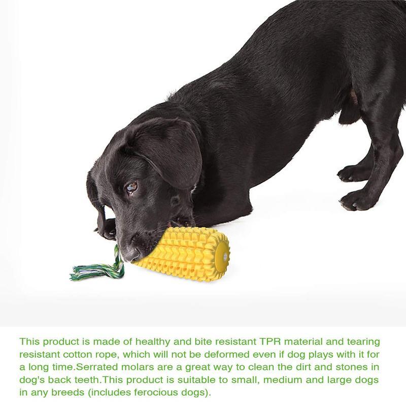 Corn Stick Chew Toy - Squeaky Rope Toy for Small to Large Breeds - Woofcuties