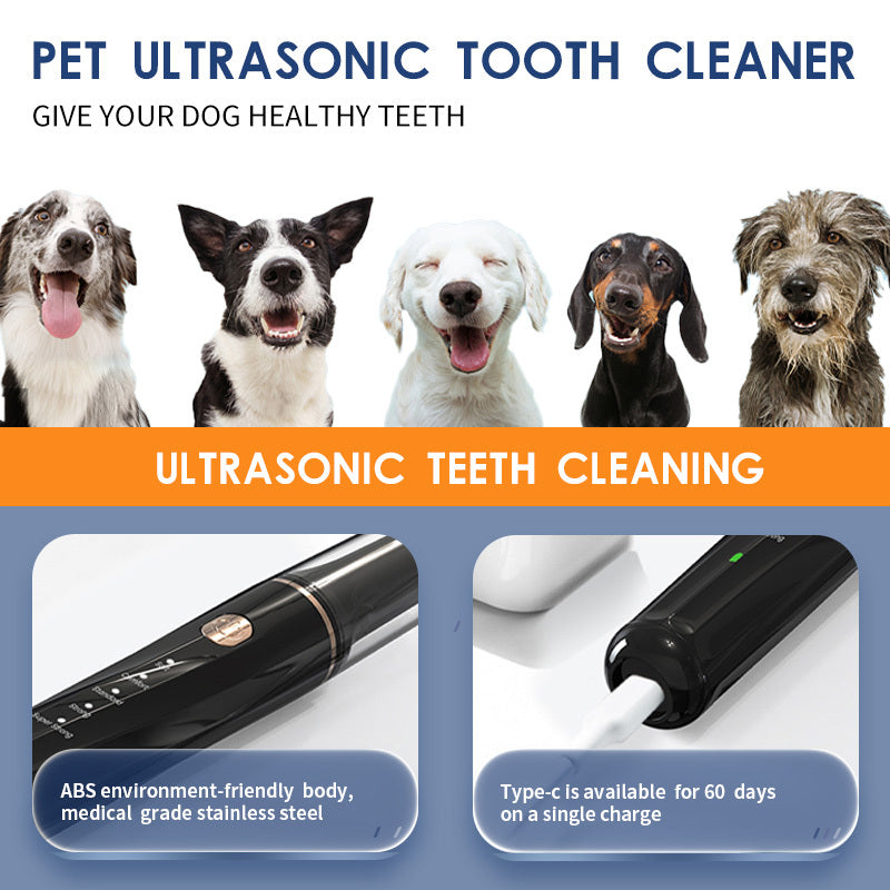 Ultrasonic Pet Teeth Cleaning Device - Premium Oral Care Tool - Woofcuties