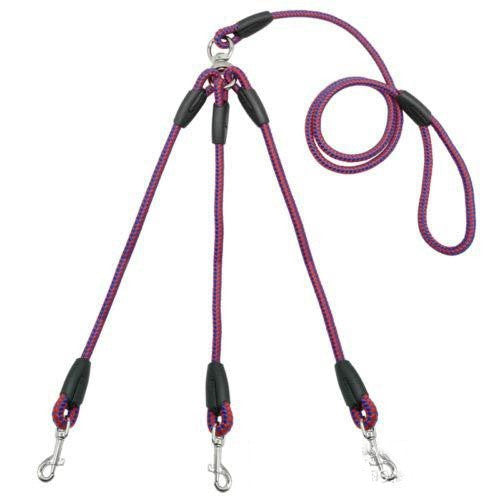 Versatile Triple Pet Leash - Luxuriant Multi-Dog Control Harness - Woofcuties