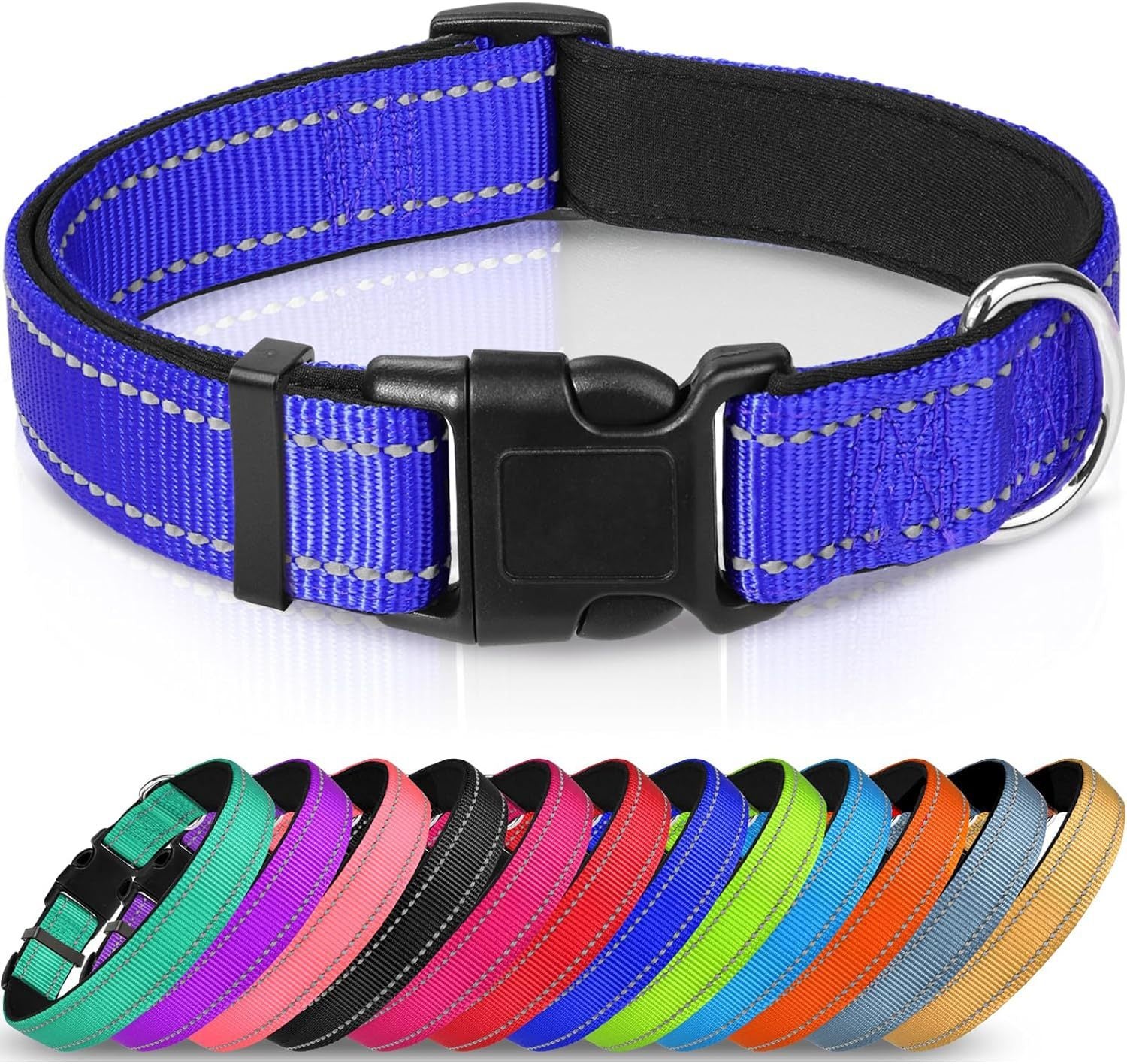 Luminous Adjustable Reflective Dog Collar - Woofcuties
