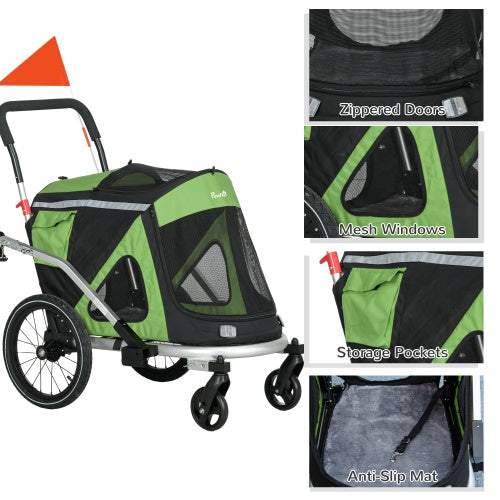 WoofCuties Luxe 2-in-1 Pet Trailblazer - Woofcuties