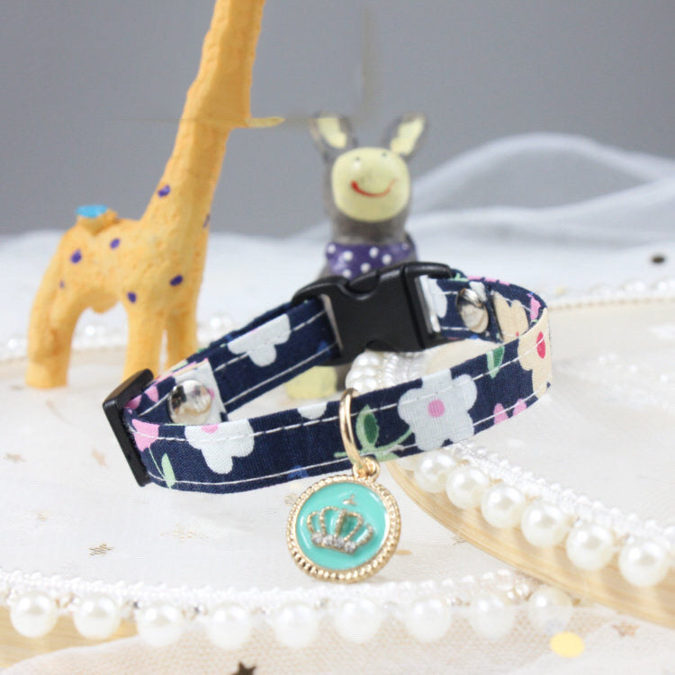 Delicate Sweet Floral Adjustable Pet Collar - Woofcuties