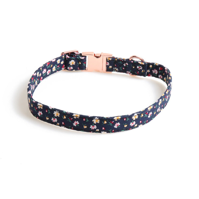 Sleek Metal Bow Pet Collar - Woofcuties