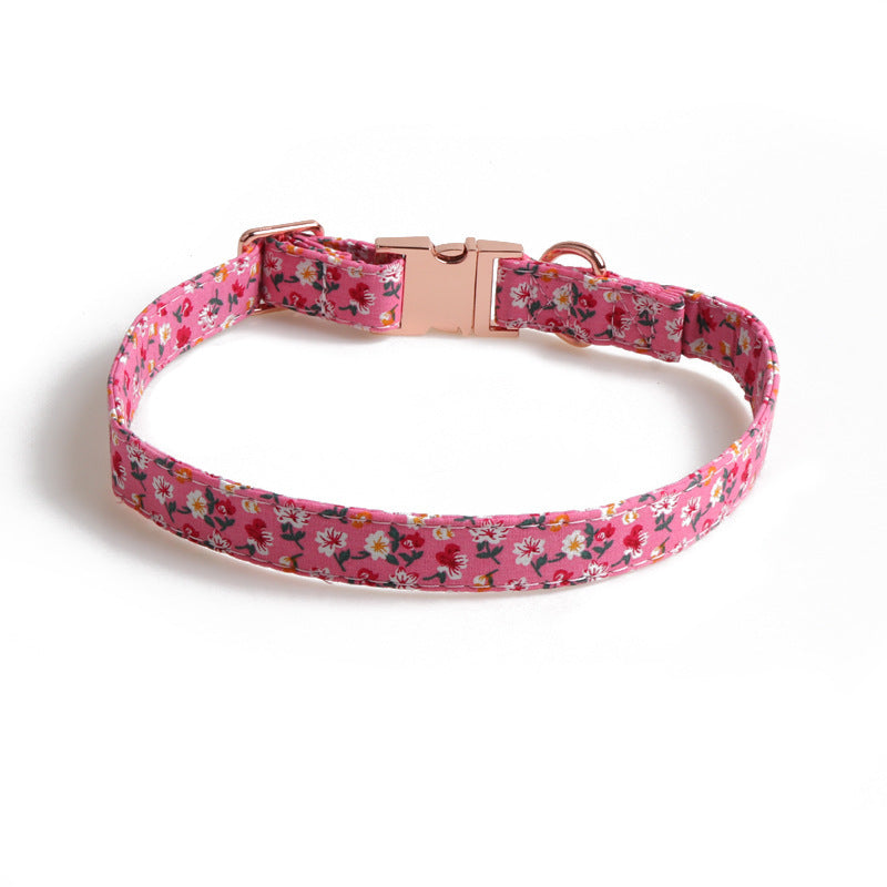 Sleek Metal Bow Pet Collar - Woofcuties
