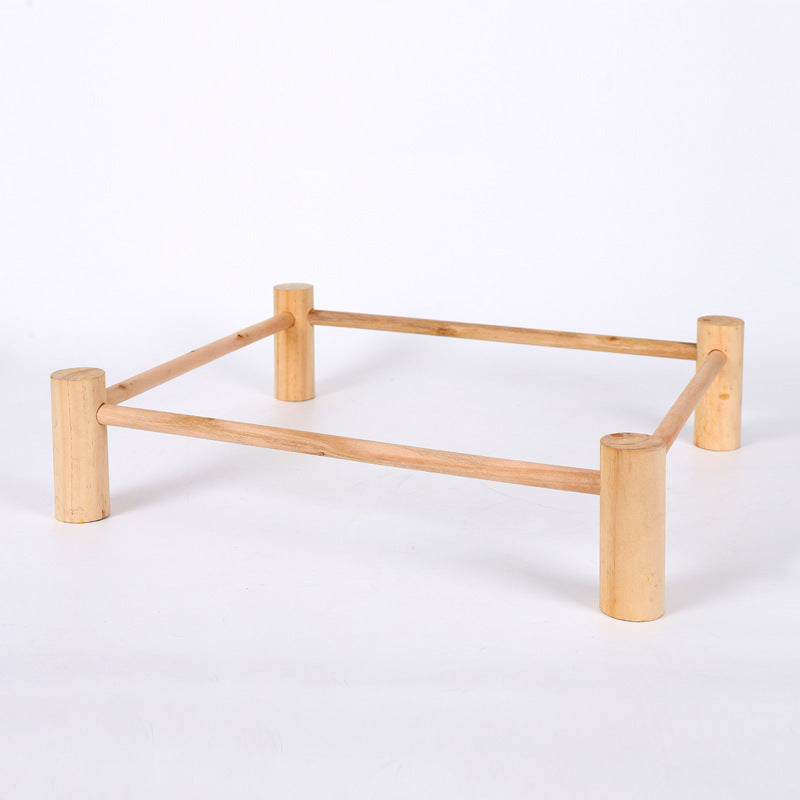 Pet Camping Bed - Premium Four-Season Wooden Kennel for Pets - Woofcuties