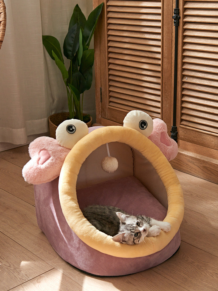 Plush Four-Seasons Cat Villa - Exquisite Universal Summer Pet Haven - Woofcuties