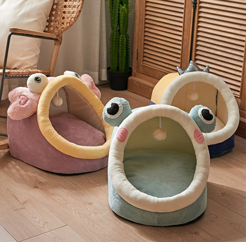 Plush Four-Seasons Cat Villa - Exquisite Universal Summer Pet Haven - Woofcuties