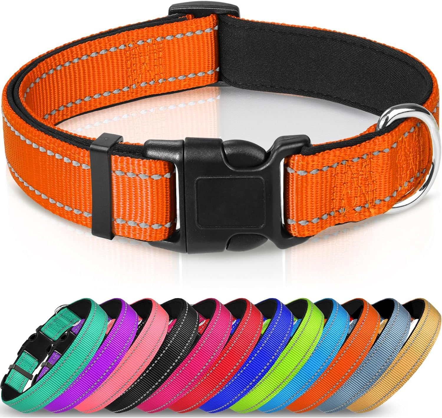 Luminous Adjustable Reflective Dog Collar - Woofcuties