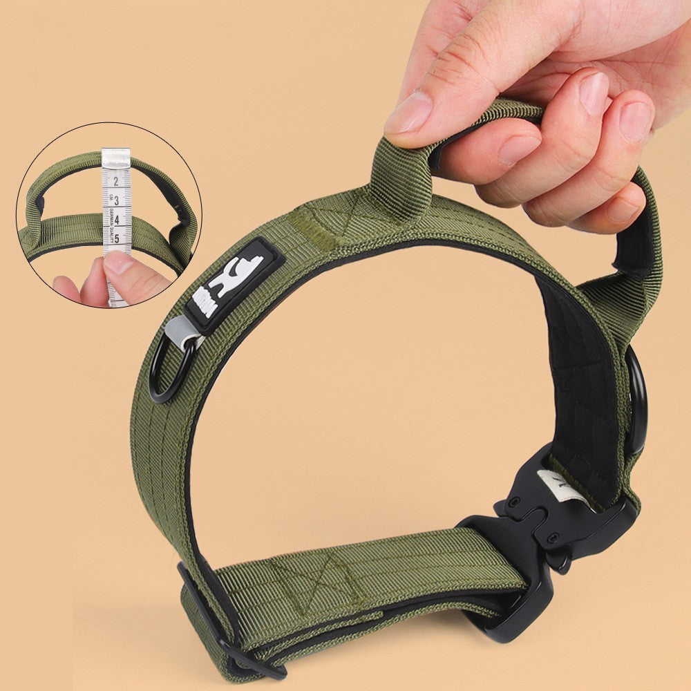 Pet Collar Adjustable Medium Large Dog Training Tactical Collar - Woofcuties