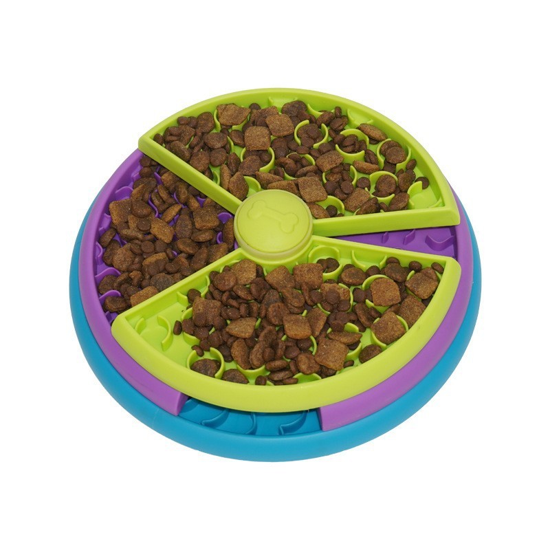 Slow Feeder Bowl - Sumptuous Anti-Choking Puzzle Feeder for pets - Woofcuties