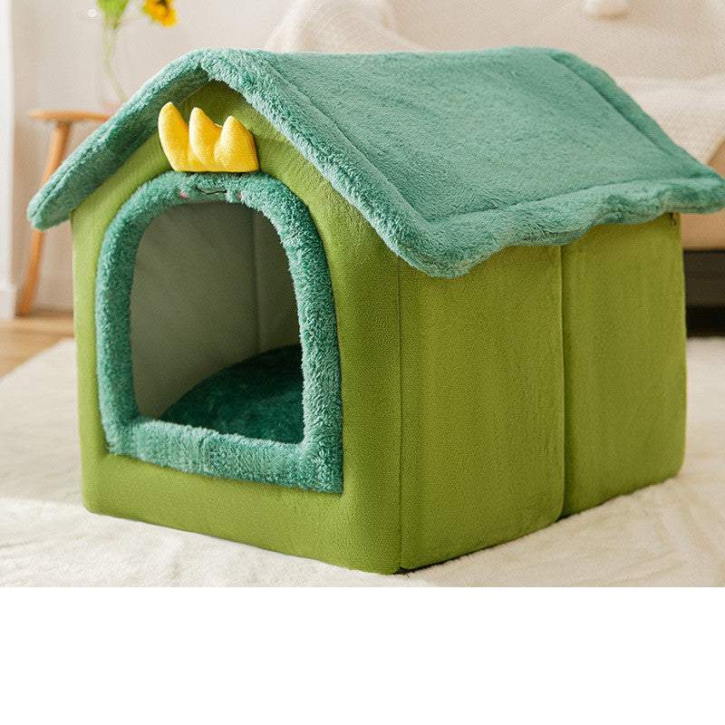 Foldable Pet House - Premium Winter Warm Bed for Dogs and Cats - Woofcuties
