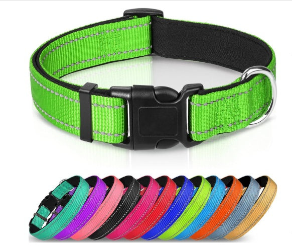 Luminous Adjustable Reflective Dog Collar - Woofcuties