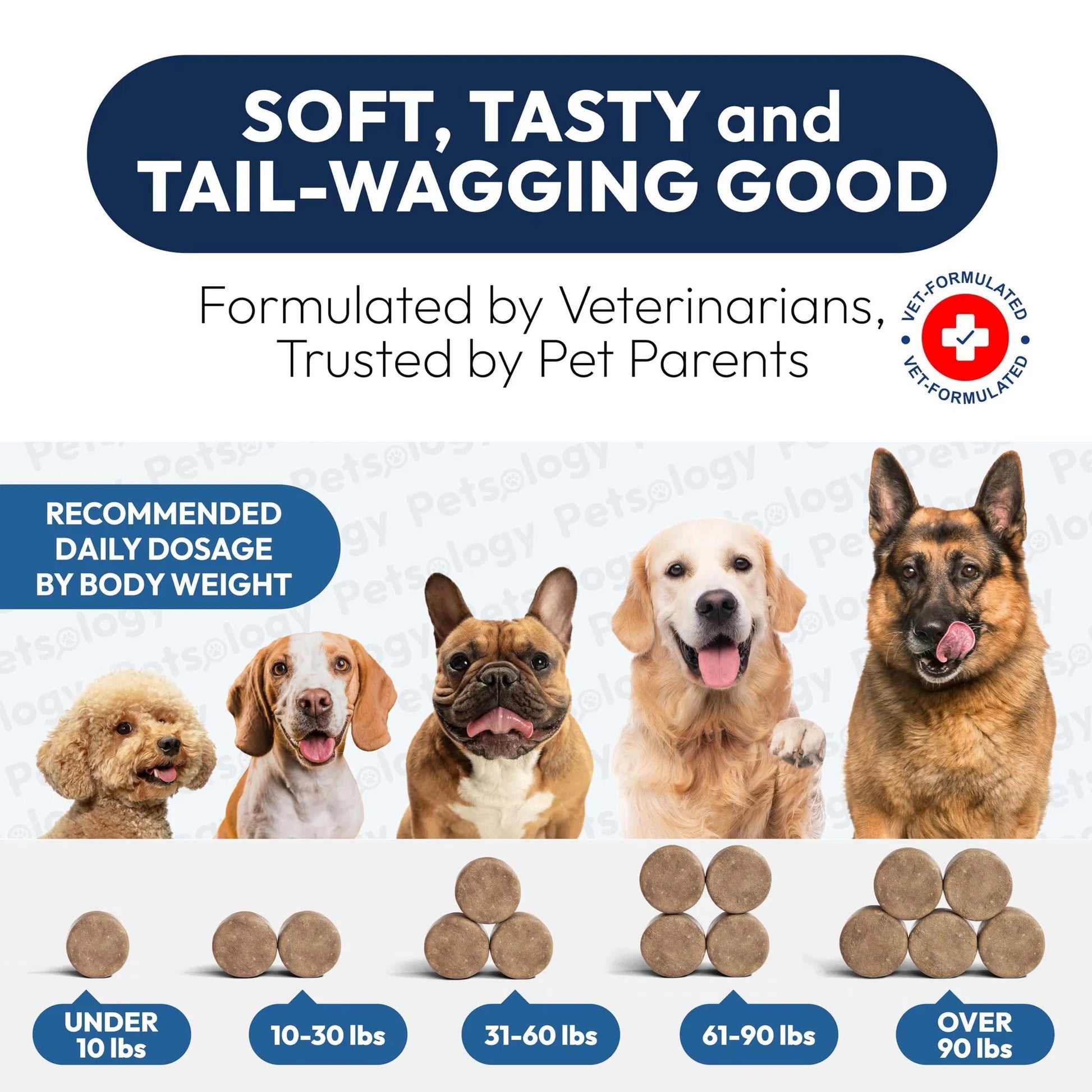 Deluxe Dog Probiotic Chews - Premium Digestive Health Support with Enzymes - Woofcuties