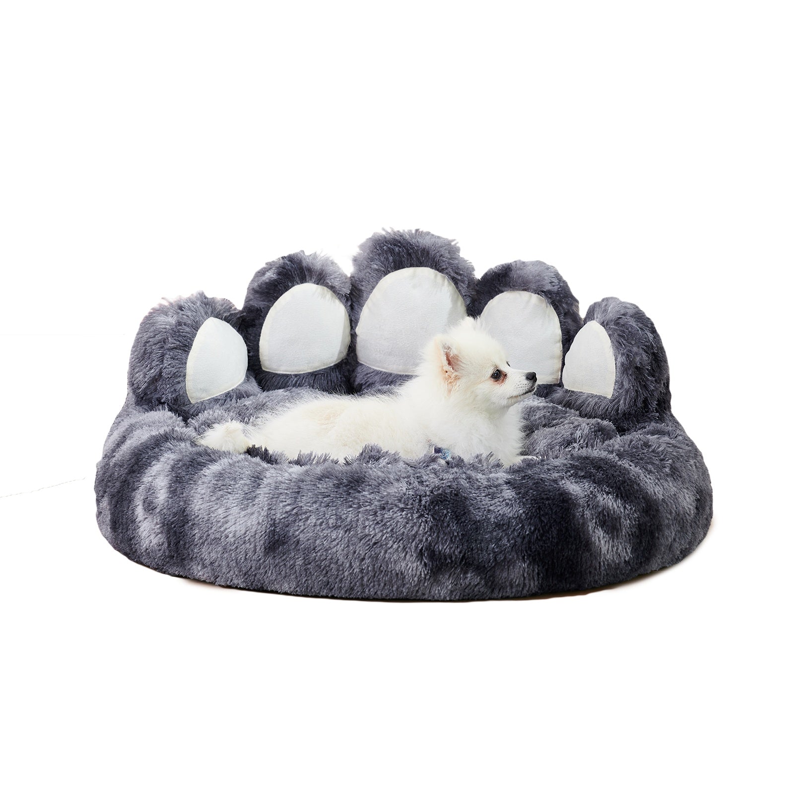 Cute Bear Paw Shape Pet Bed - Cozy Plush Bed for Small to Medium Pets - Woofcuties