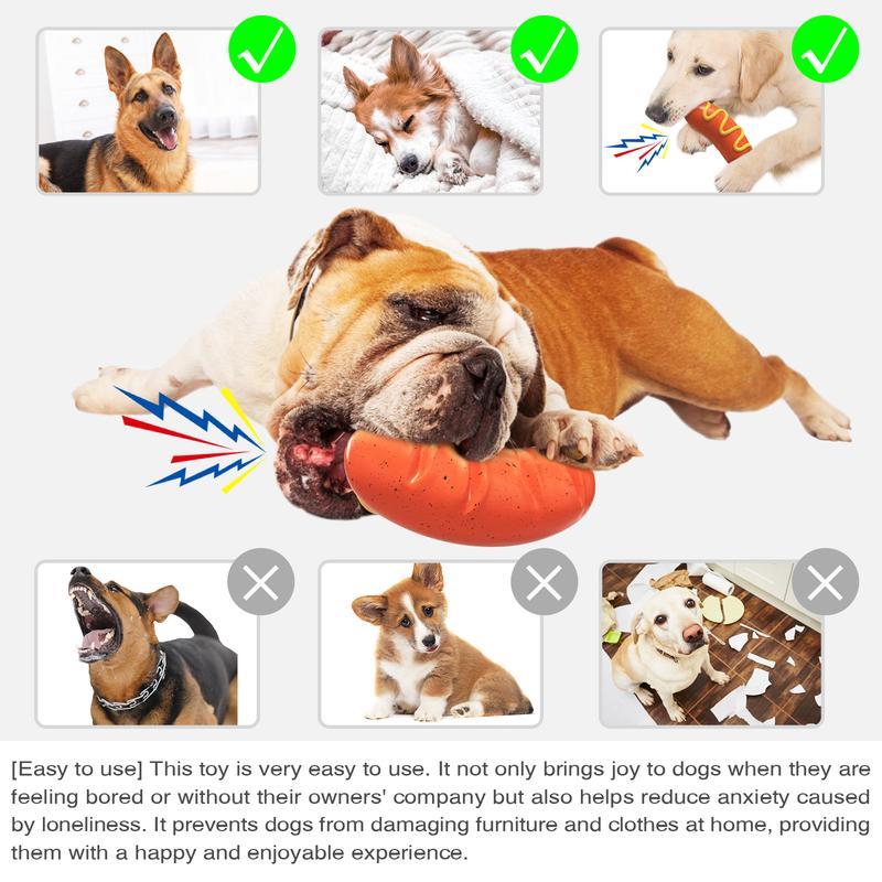 Indestructible Chew Toy - Tough Rubber Dog Toy for Aggressive Chewers - Woofcuties