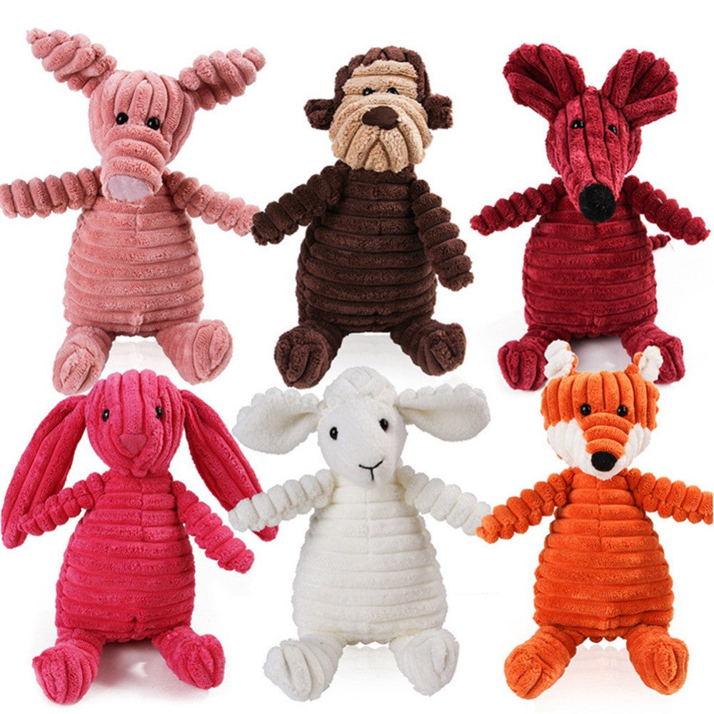 Vocal Animal Plush for Pet Dog Molar Teeth Cleaning - Woofcuties
