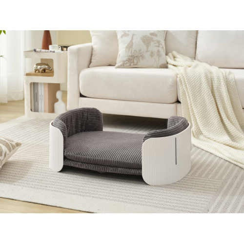Premium Scandinavian Style Cat Couch Bed - Elevated Pet Sofa for Indoor Cats - Woofcuties