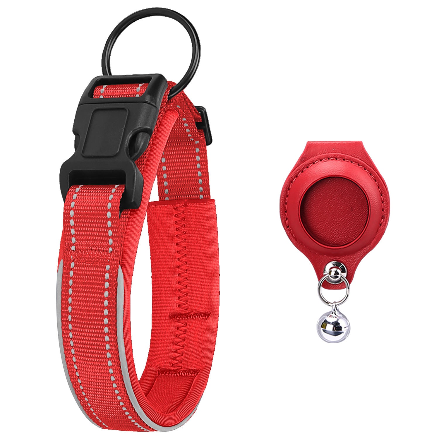 Splendid Leather AirTag Pet Collar Case - Woofcuties