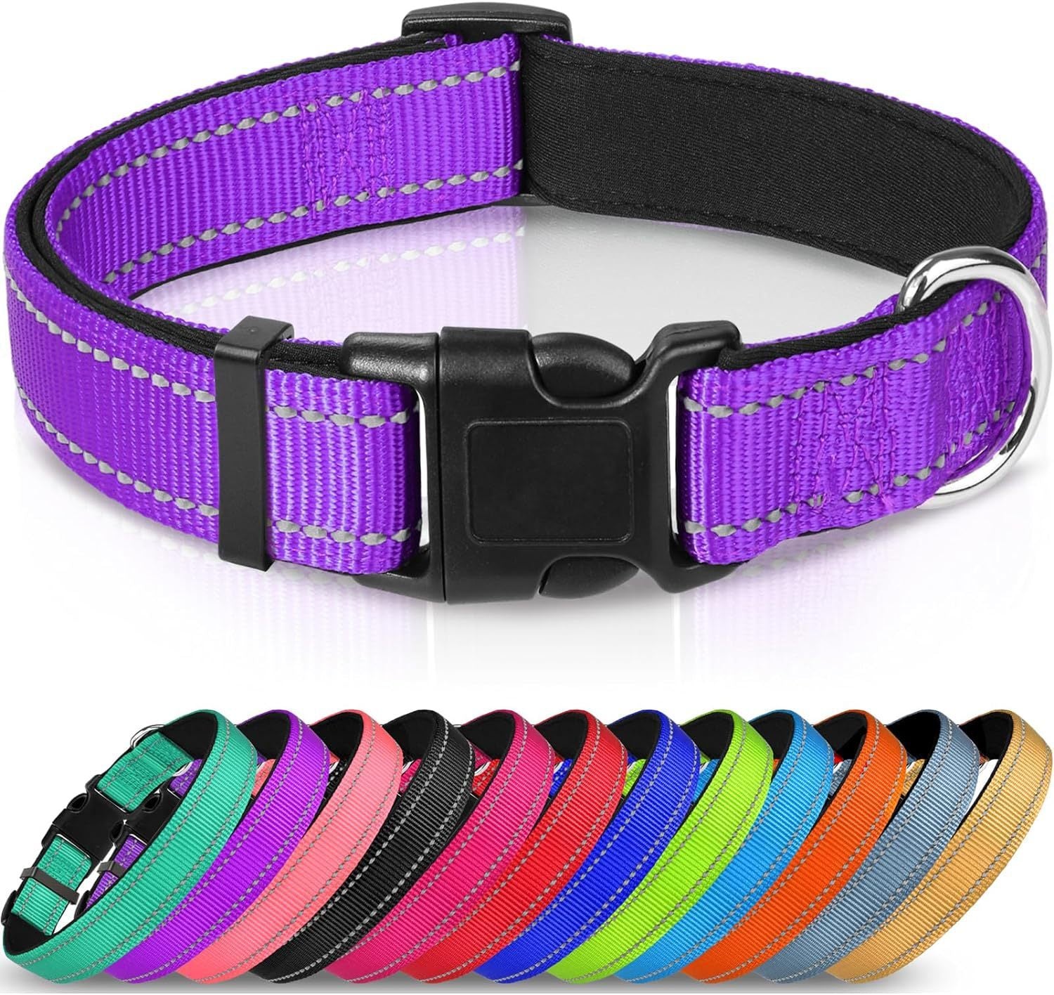 Luminous Adjustable Reflective Dog Collar - Woofcuties