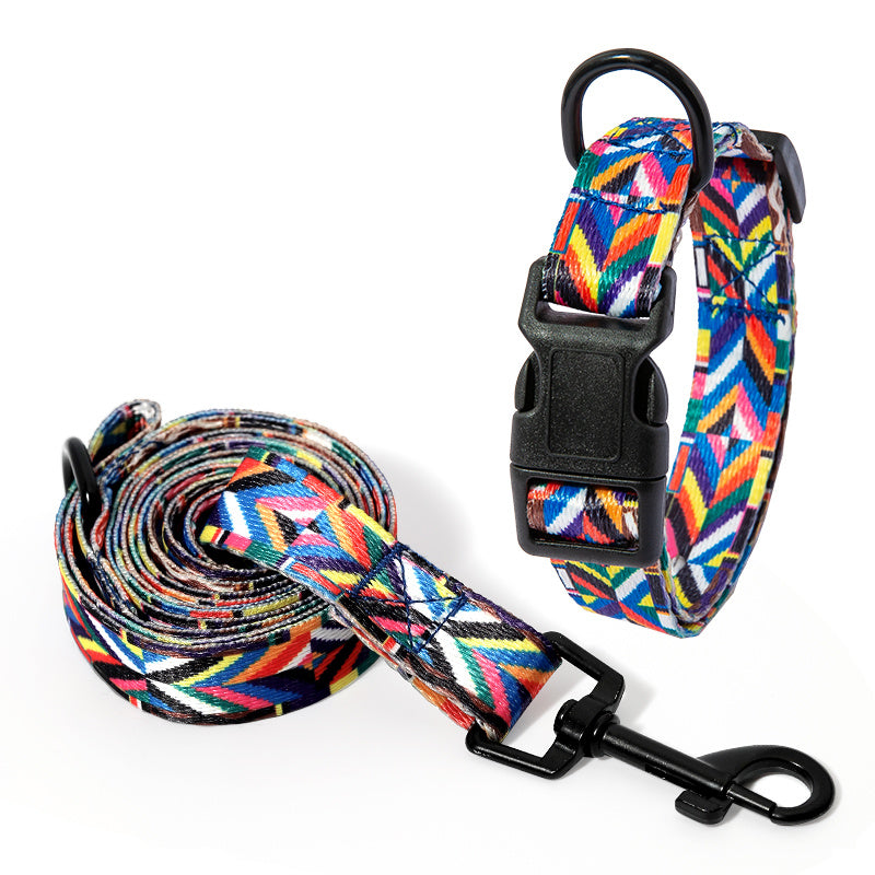 Elegant Nylon Pet Collar and Leash Set - Woofcuties