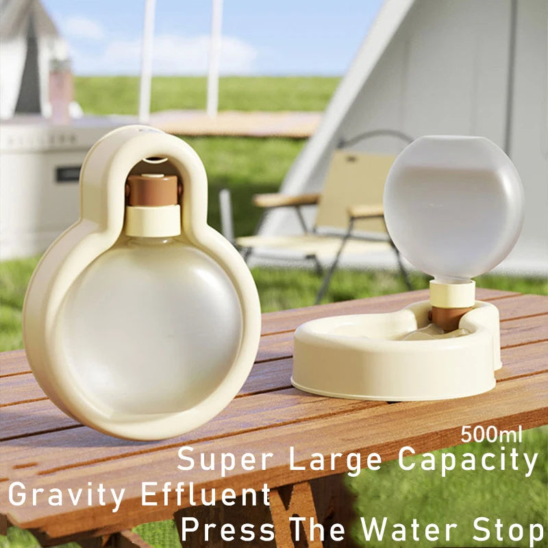 Portable Water Dispenser - Exquisite 500ml Travel Pet Bottle for Pets - Woofcuties